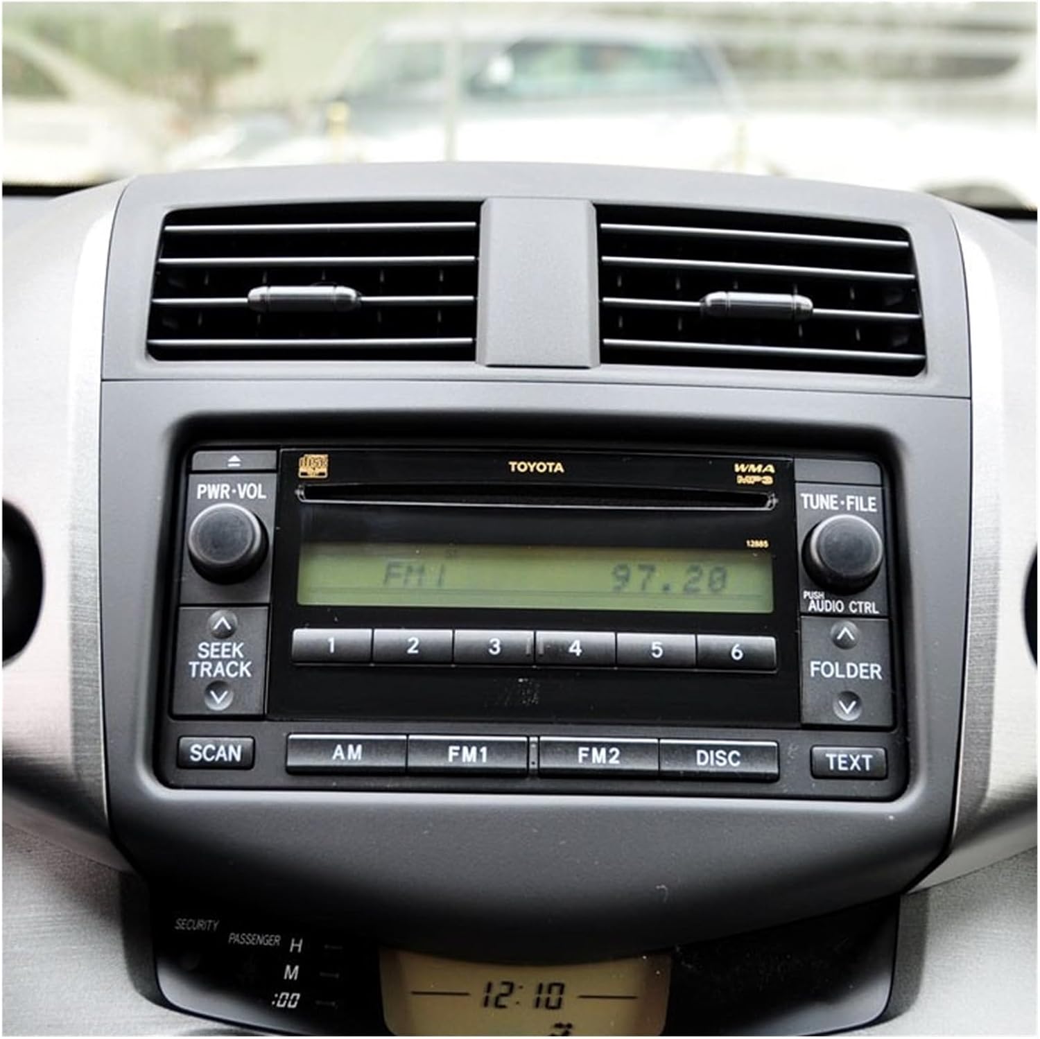 Automotive air Conditioning Vent Fit for Toyota RAV4 2006 2007 2008 2009 2010 2011 2012 A/C Air Conditioner Outlet Frame Vents Air Vent Panel Cover(Khaki)