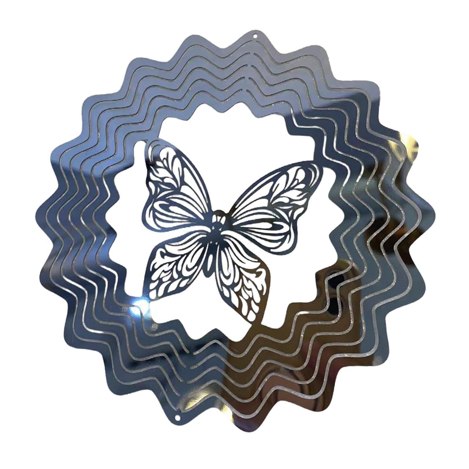 mophrati Wind Spinners Garden Hanging Ornament Pendant Aluminum Easy To