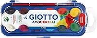 GIOTTO Acquarelli, Aquarela em Estojo de Pastilhas de 30mm, 12 Cores