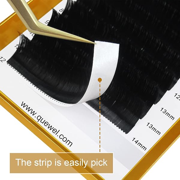 QUEWEL Easy Fan Russian Lashes 0.07D Curl Mix 8-15mm 2D-20D Volume Lash Extensions Self Fanning Automatic Blooming - 2