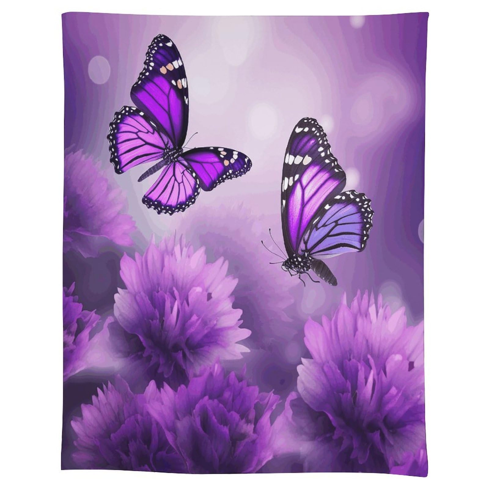 Nappe fleurs violettes lavable antitache et nappe décorative en tissu