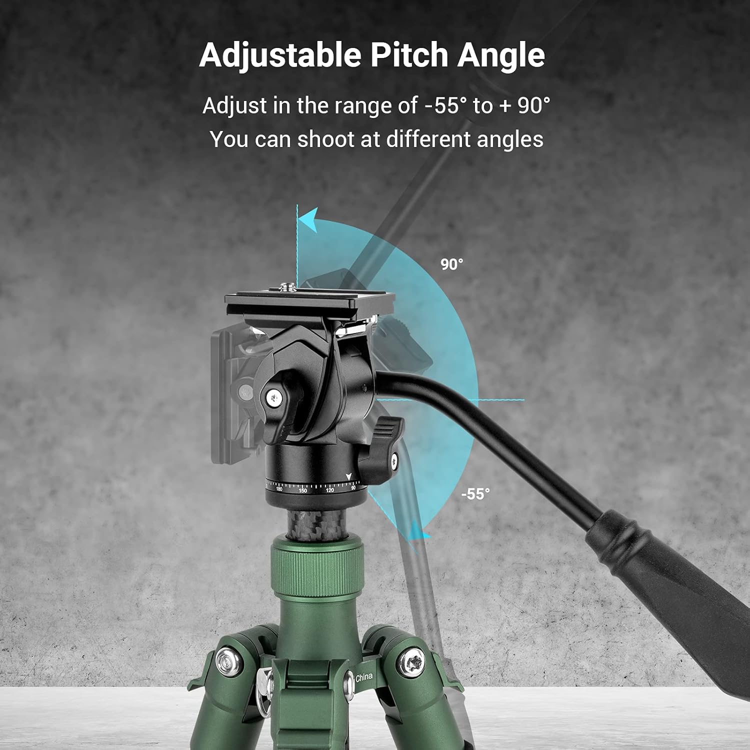 SmallRig Selection Tripod Fluid Head Pan Tilt Head with Quick Release Plate for Arca Swiss for Compact Video Cameras and DSLR Cameras -3259 : Electronics