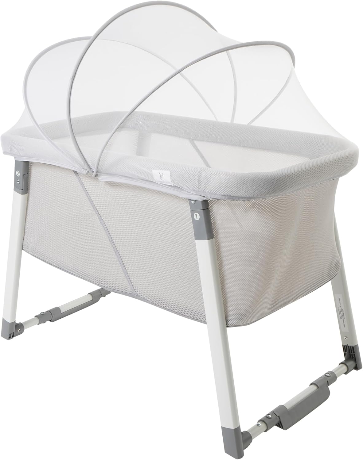 Venice Child Malibu Dreams Rocking Mini Bassinet-Gray
