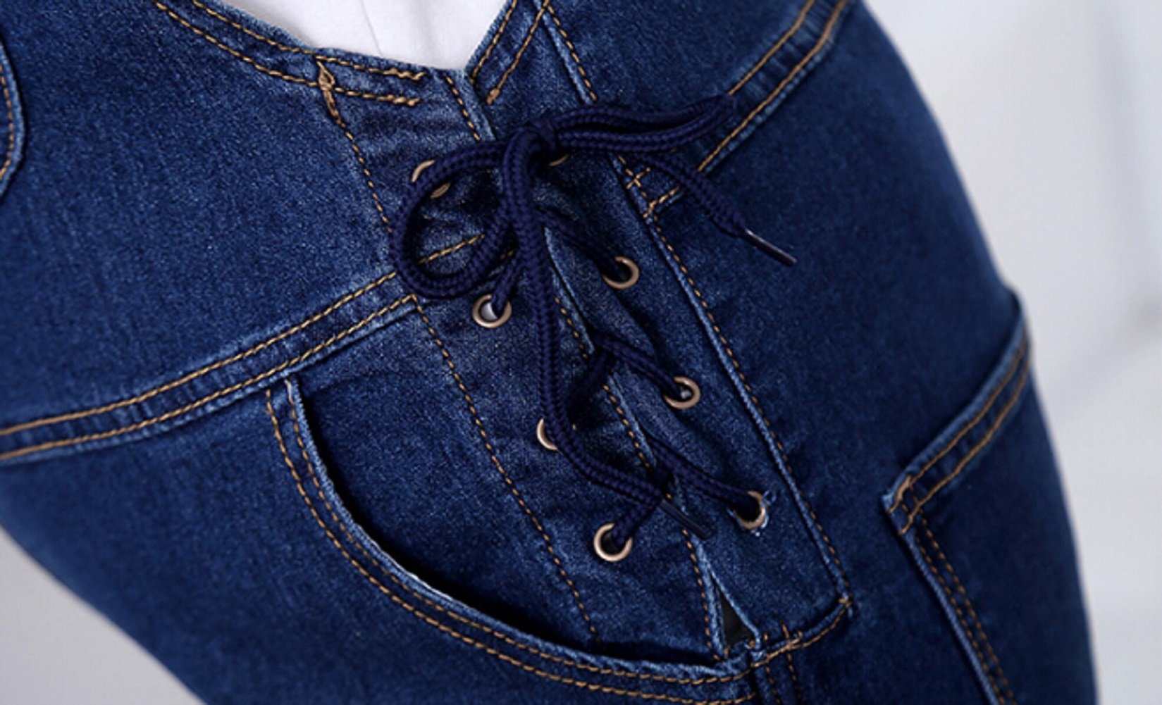 Damen Umstandshose Trägerhose Jeans