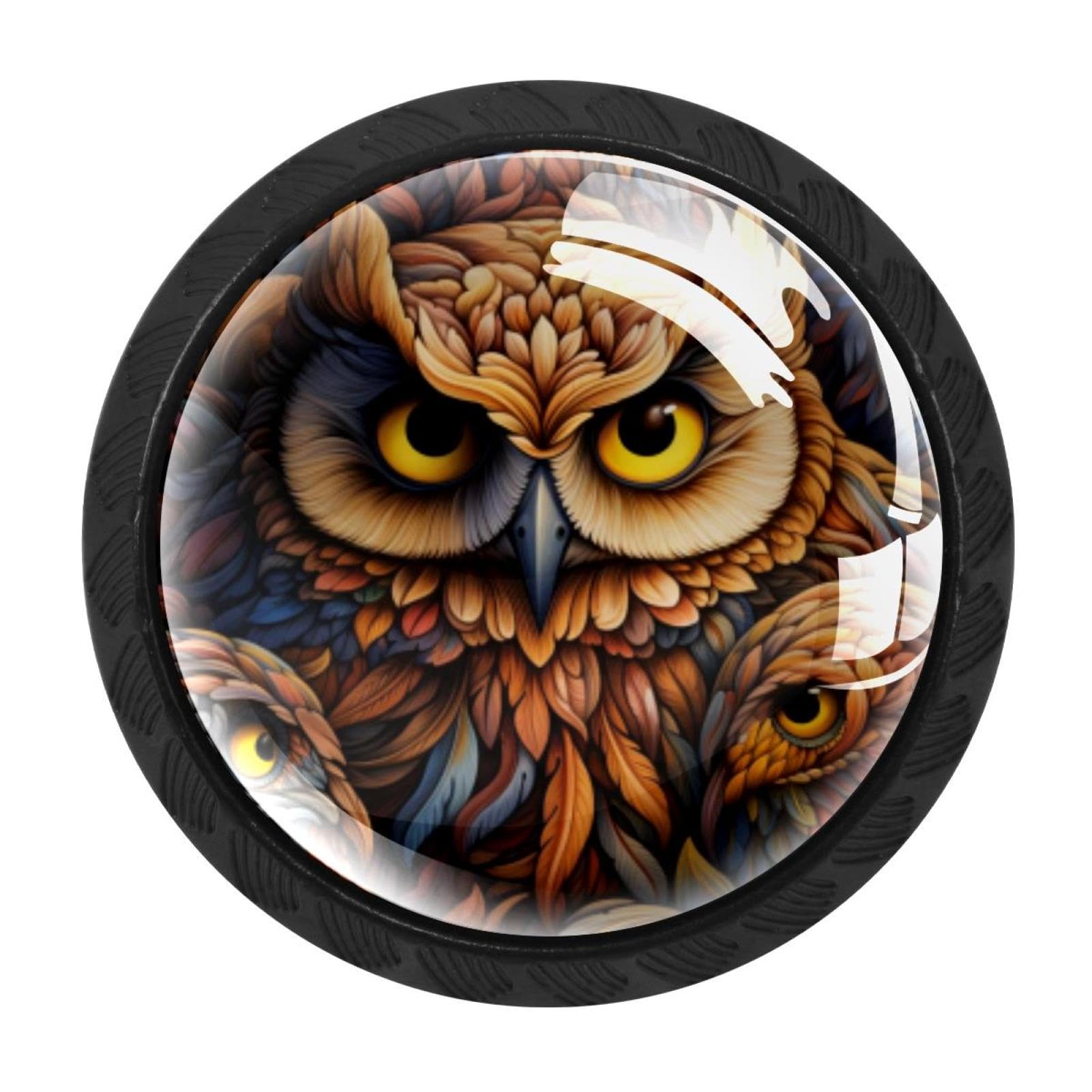 CHENZZZZ 4 Pieces Kitchen Cabinet Knobs Owl Drawer Knobs Dresser Knobs Drawer Pulls Door Knobs Dresser Drawer Handles Knobs for Dresser Drawers