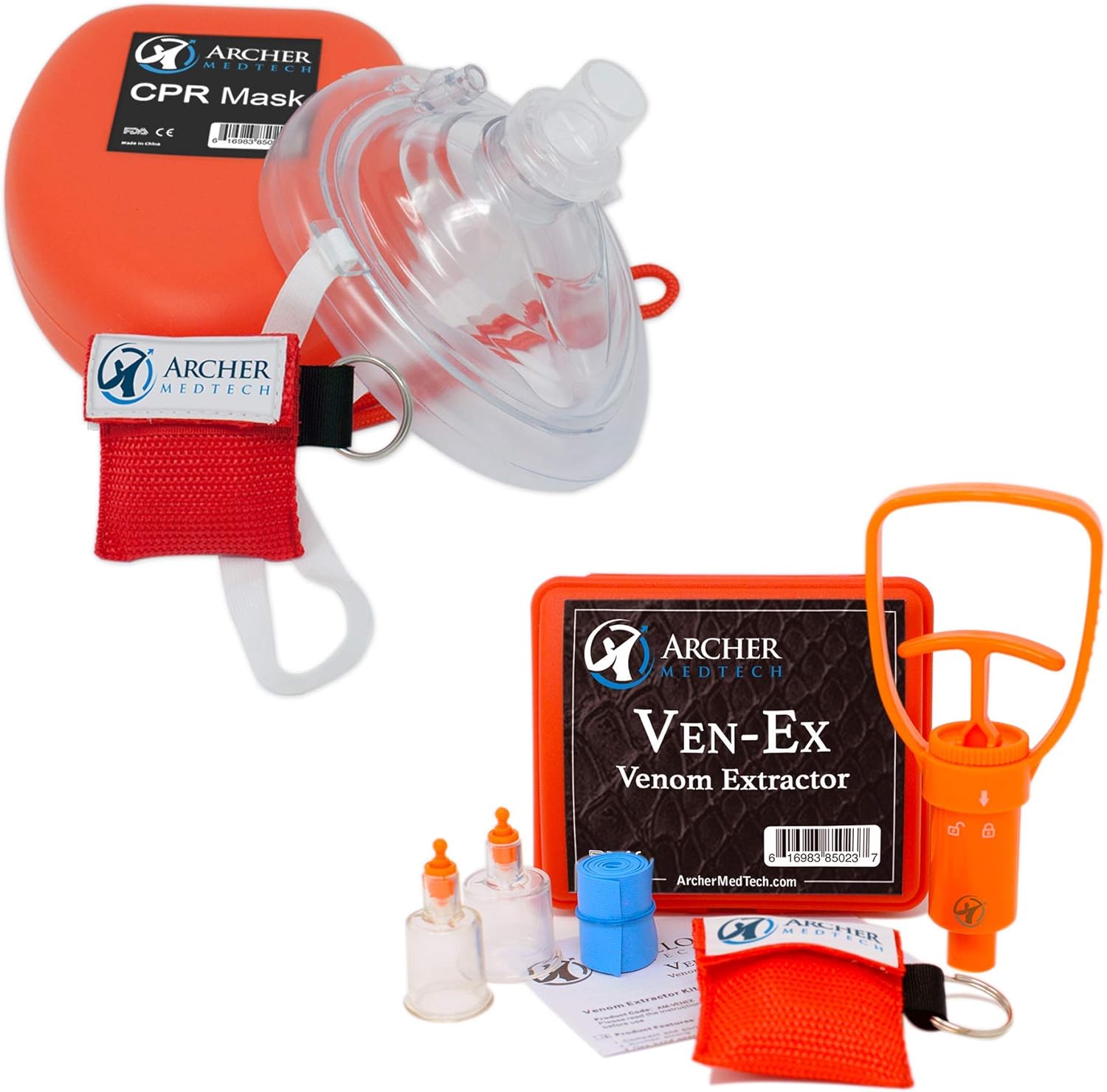 Ven-Ex Venom Extractor and CPR Mask Bundle