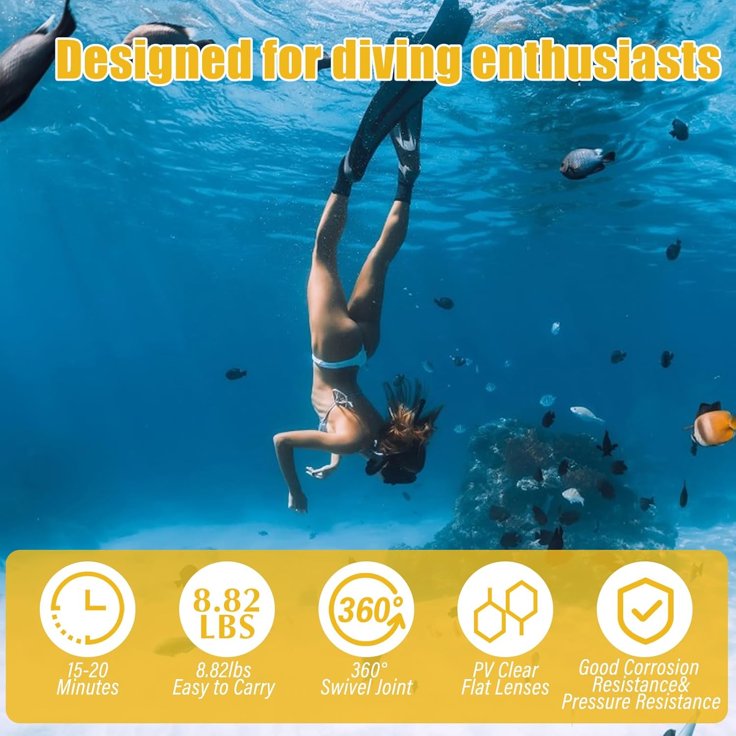 Mini Scuba Tank Reusable Within Breathing Capacity, for 15-20 Minutes Underwater Dive Portable Lungs Deepest 32.8ft Scuba Diving Gear, for Outdoor Mini Diving Tanks Underwater Breathing Device