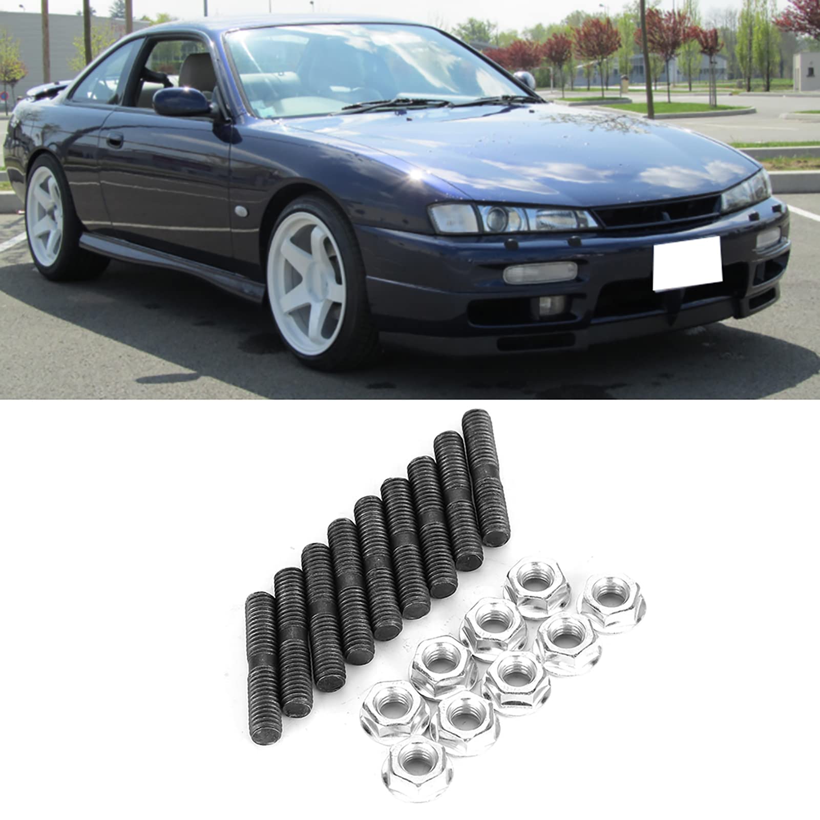 Tuerca Turbo Espárragos Robusto Resistente Skyline GTR Silvia 200sx M8x1.25