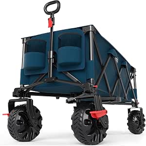 Timber Ridge 51.2" Extended Collapsible Wagon, 400L, Blue
