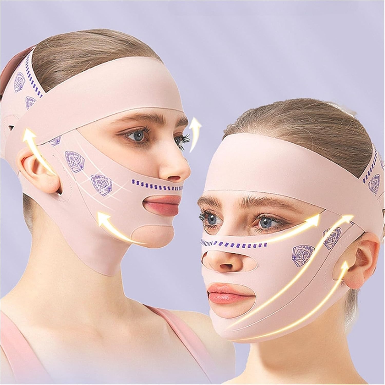 Slimming Band for Women Chin and Cheek Lifting Beauty and Skincare Tool(Pink 1)