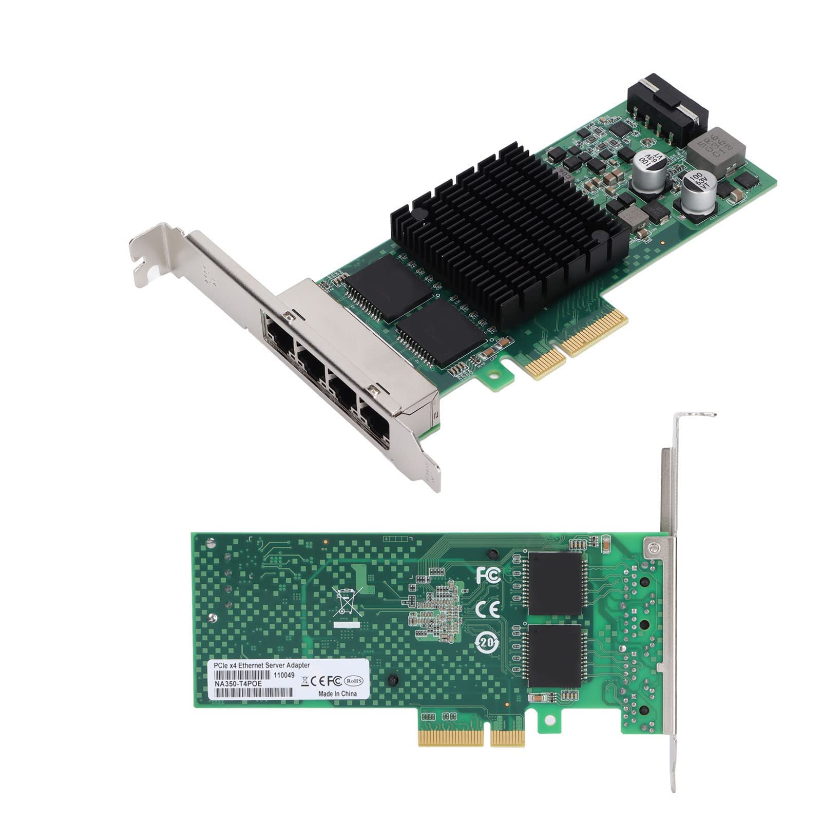 Scheda di Rete 4 Interfacce R45 Adattatore Ethernet Affidabile per