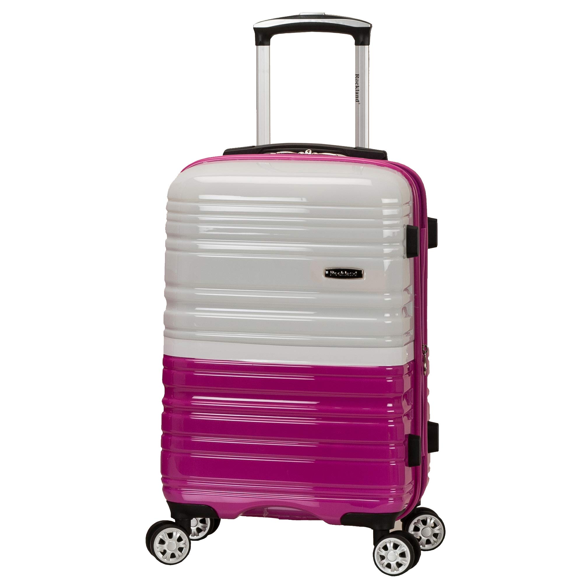 Rockland Melbourne Hardside Expandable Spinner Wheel Luggage, Two Tone