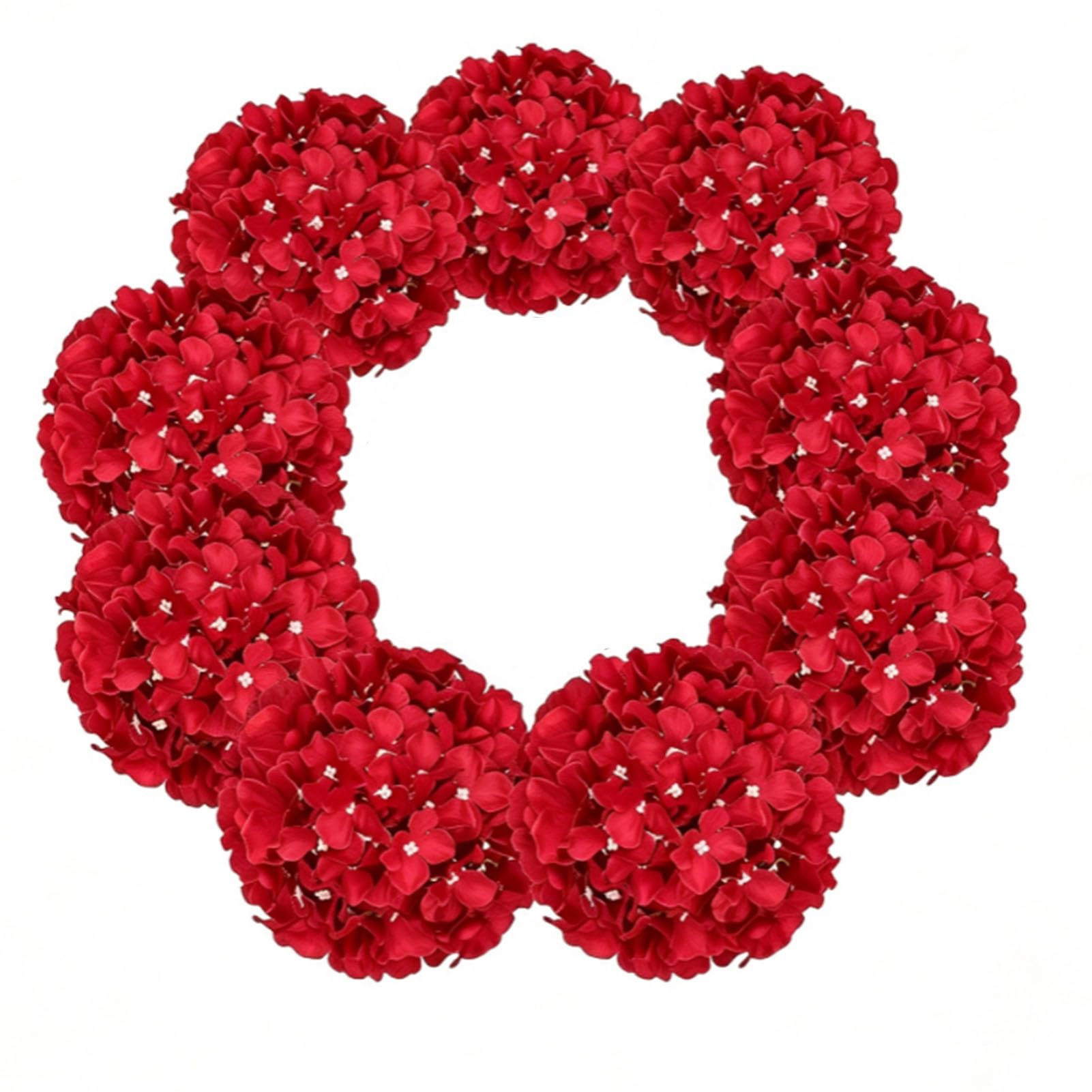 Duokon Paquete de 10 Bolas de Flores de Hortensias Artificiales, Tela