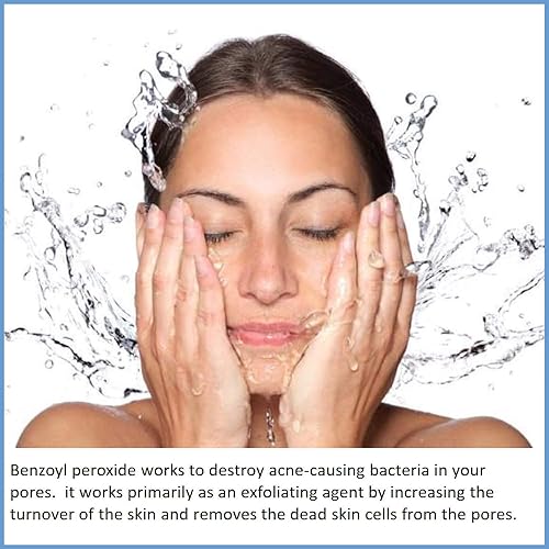 Miniatura 2 de Peróxido de benzoilo 5% Wash Tratamiento para el acné Lavado facial y gel de baño - Tratamiento para el acné de glúteos y espalda, 6.7 onzas