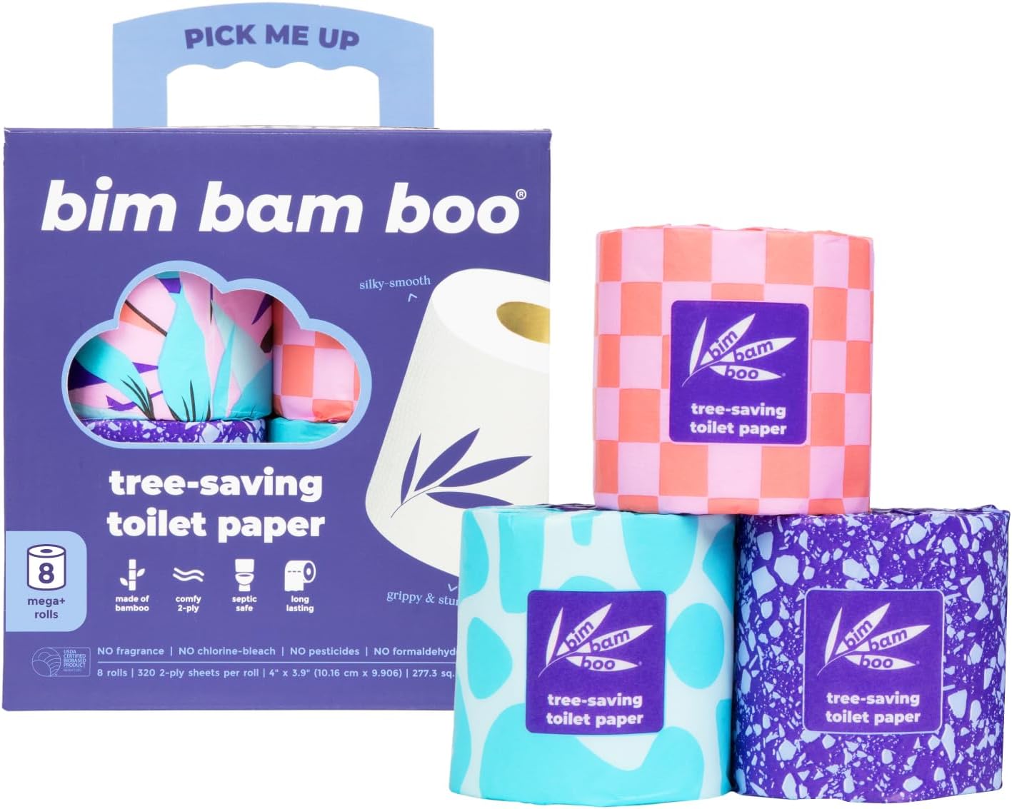 Bim Bam Boo Bamboo Toilet Paper 2 Ply - Sustainable Toi