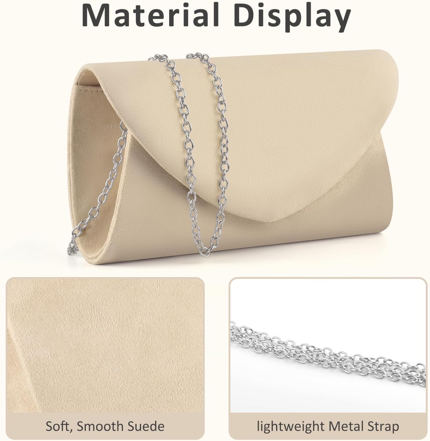 PACETAP Clutch Purses for Women, Handbags with Chain for Women Formal, Evening Bag for Wedding Party Cocktail Prom Dinner - Image 4