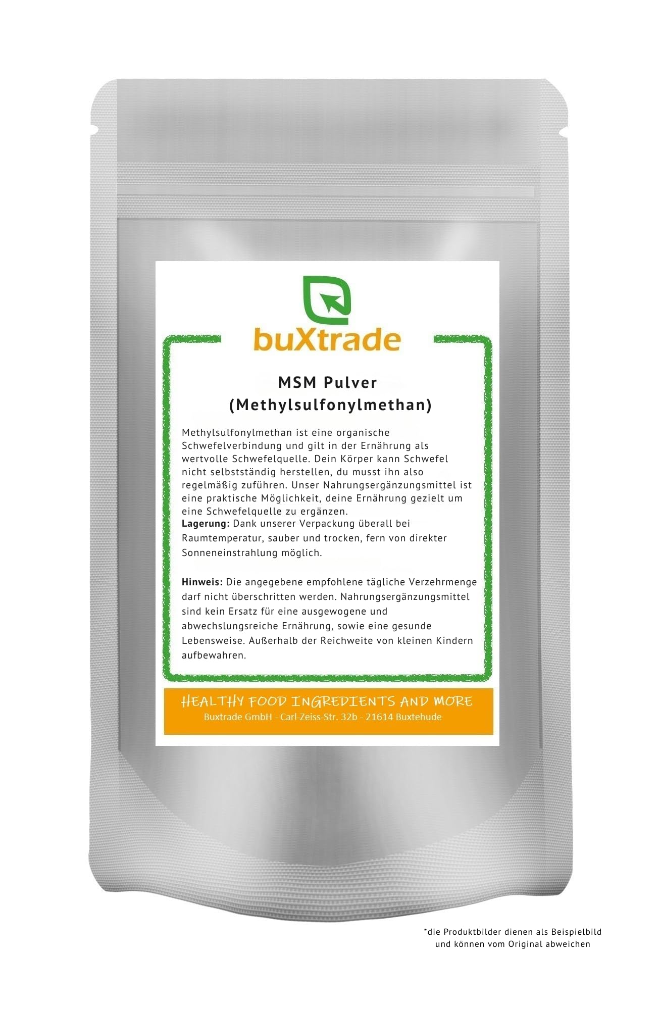 MSM Pulver Methylsulfonylmethan Dimethylsufon Buxtrade VERSCHIEDENE GRÖßEN