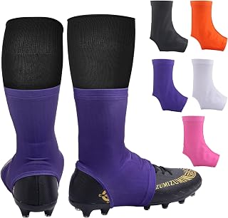 Spats Football Cleat Covers,Youth Cleat Covers Football Keeps Dirt/Turf Debri Out,Bike Cleat Covers,Cleat Sleeves for Football Soccer Lacrosse Kids Teenagers Youths Adults.Cleat Cover