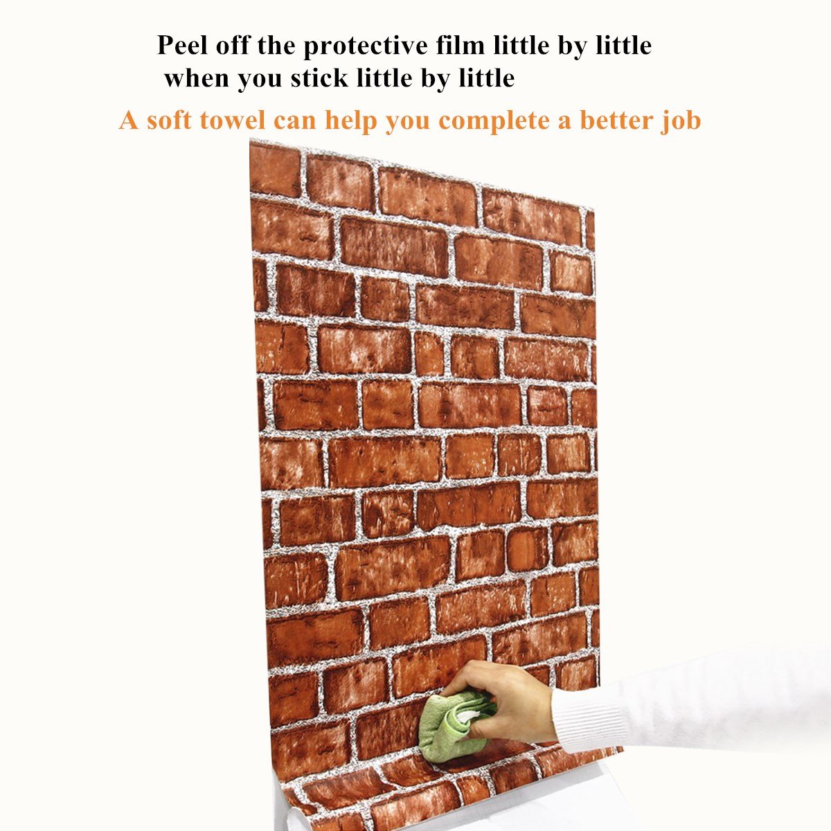 Snapklik.com : Brick Wallpaper Peel And Stick Red Faux Brick Contact ...
