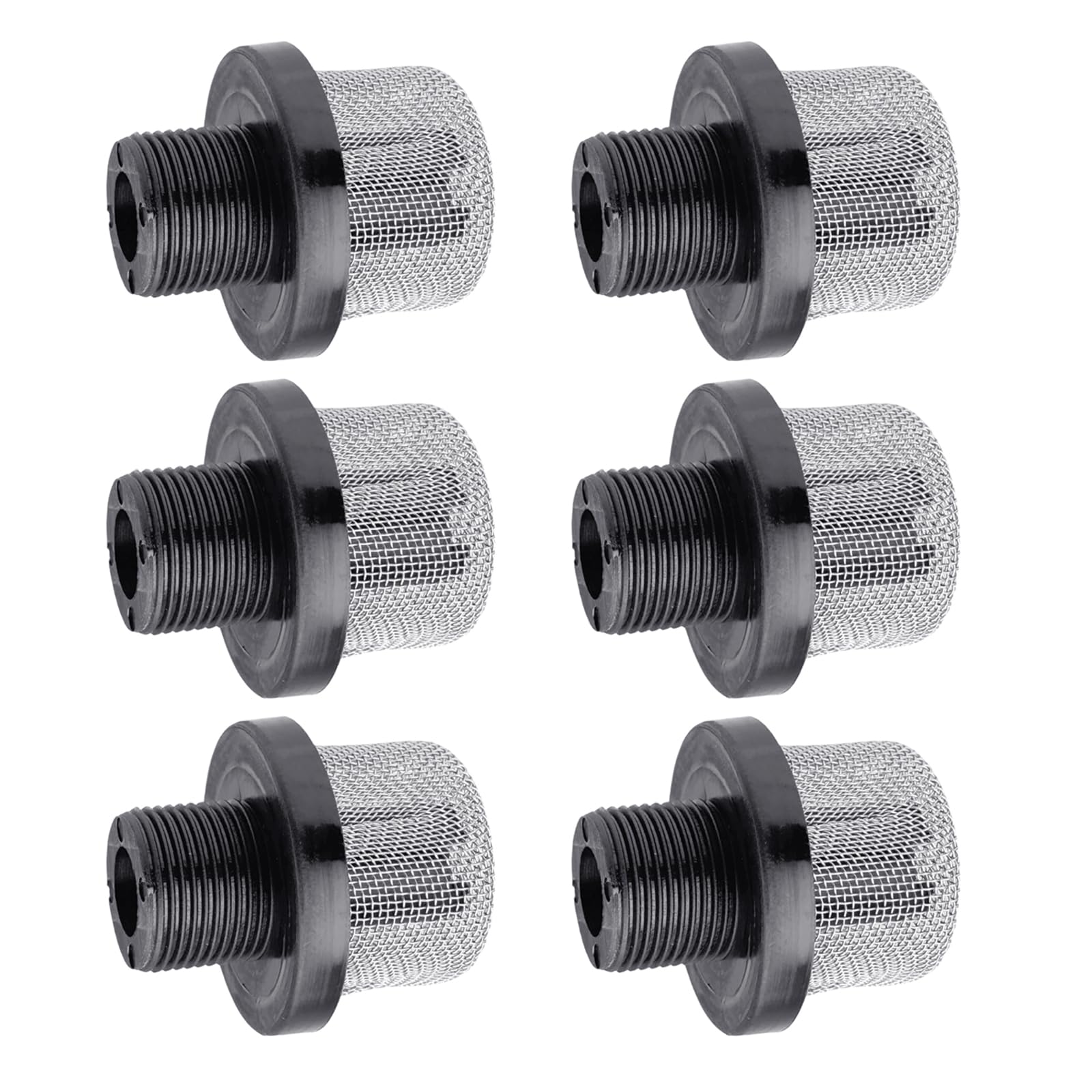 6Piece Steel Pumps Inlet Strainers Inlet for ProX9 / ProX19, ProX7 / ProX17 Airless Paint Sprayers 3 / 4inch Thread Airless Paint Sprayer Filter
