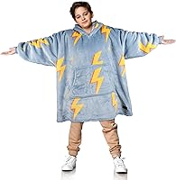 Vista 22 de Solaris Manta Ponible con Capucha de Unicornio Rosa para Niños - Regalo Cálido y Suave, Sudadera Pullover de Forro Polar Sherpa Acogedora de Gran