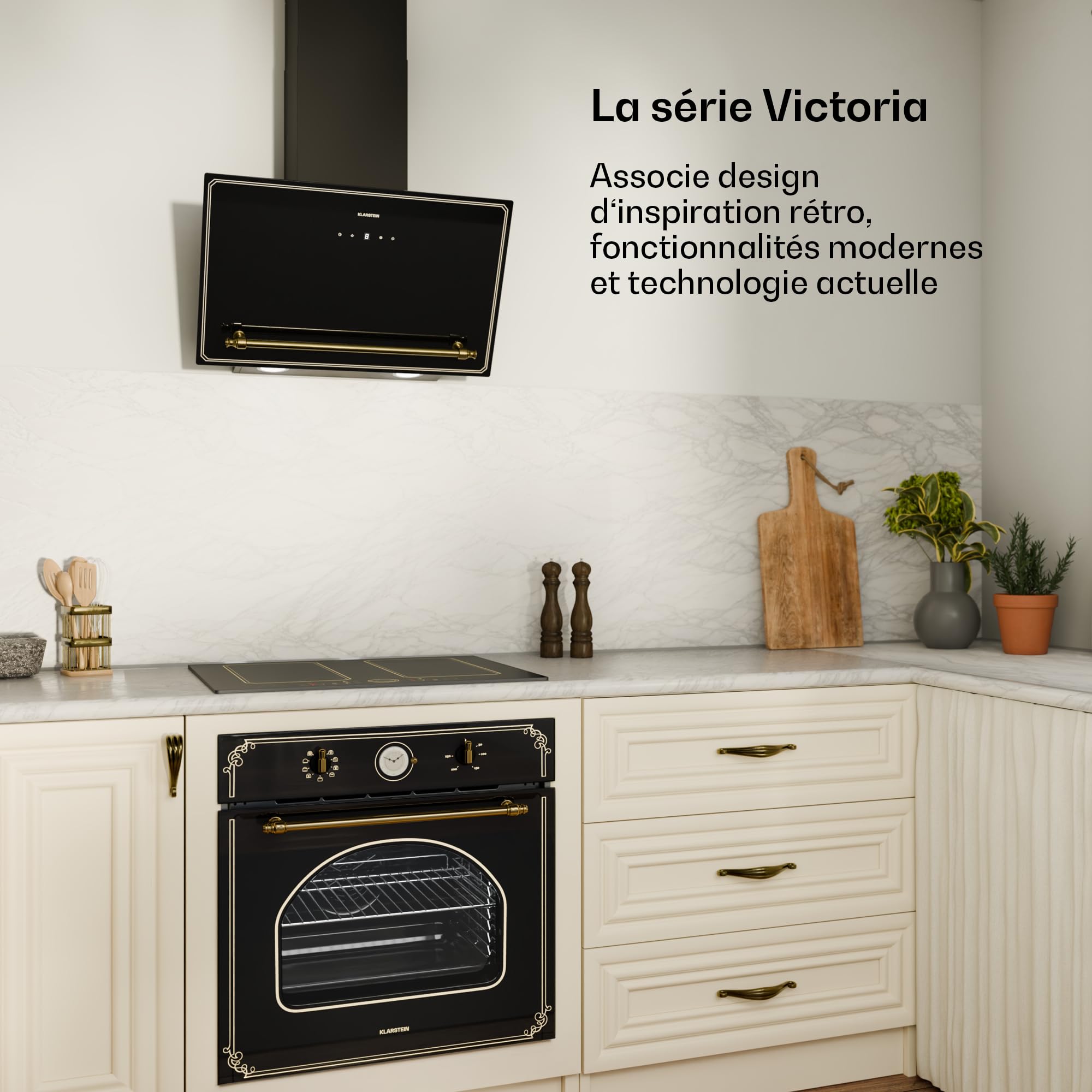 Klarstein Plaque Induction Electrique 4 Feux 7000W 240V Smart Touch Control Affichage Numérique Minuterie