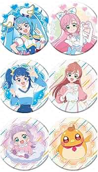 返品不可】 ひろがるスカイプリキュア ブルジュラ ホログラム缶バッジ2