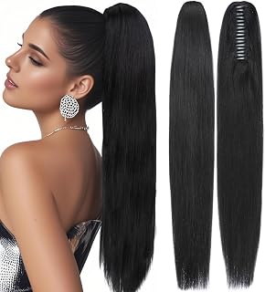 100% Remy Human Hair Ponytail Extension One Piece Claw/Jaw Clip Ponytail Hairpiece Clip In Pony Tail Extensions For Girl L... Price In India