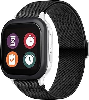 Nylon Gizmo Watch Band Replacement for Kids Boys Girls, Adjustable Braided Elastic Sport Loop Watch Bands Compatible with Verizon Gizmo Watch 2 / Gizmo Watch 1 Band
