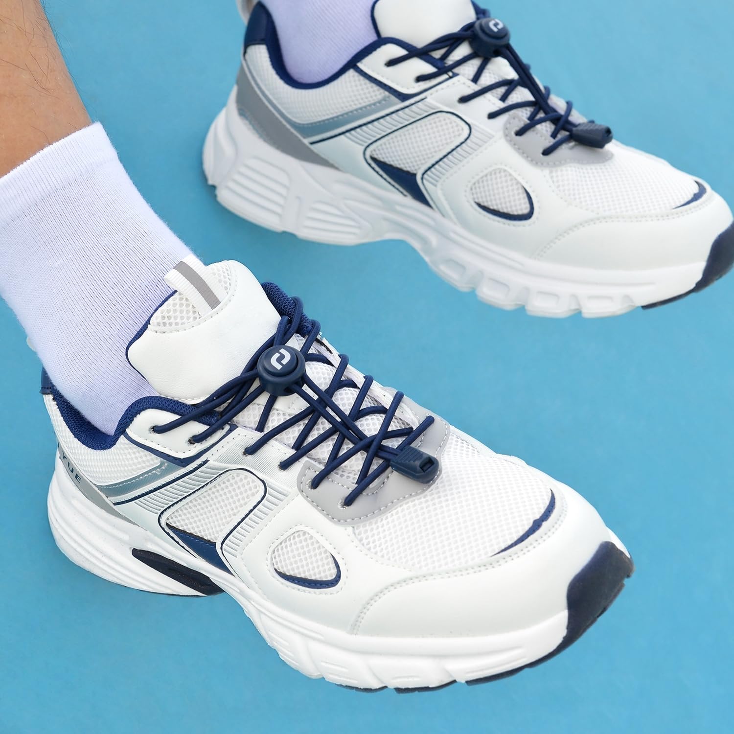 RJ-Sport Tieless Elastic Shoe Laces - Heavy Duty No Tie Shoelaces for Kids and Adult with Strong Lock and Speed Shoestrings thumbnail