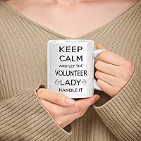 Vista 27 de Gift For Advocate - Taza de cerámica blanca de 11 onzas y 15 onzas – Keep Calm & Let The Advocate Lady Handle It