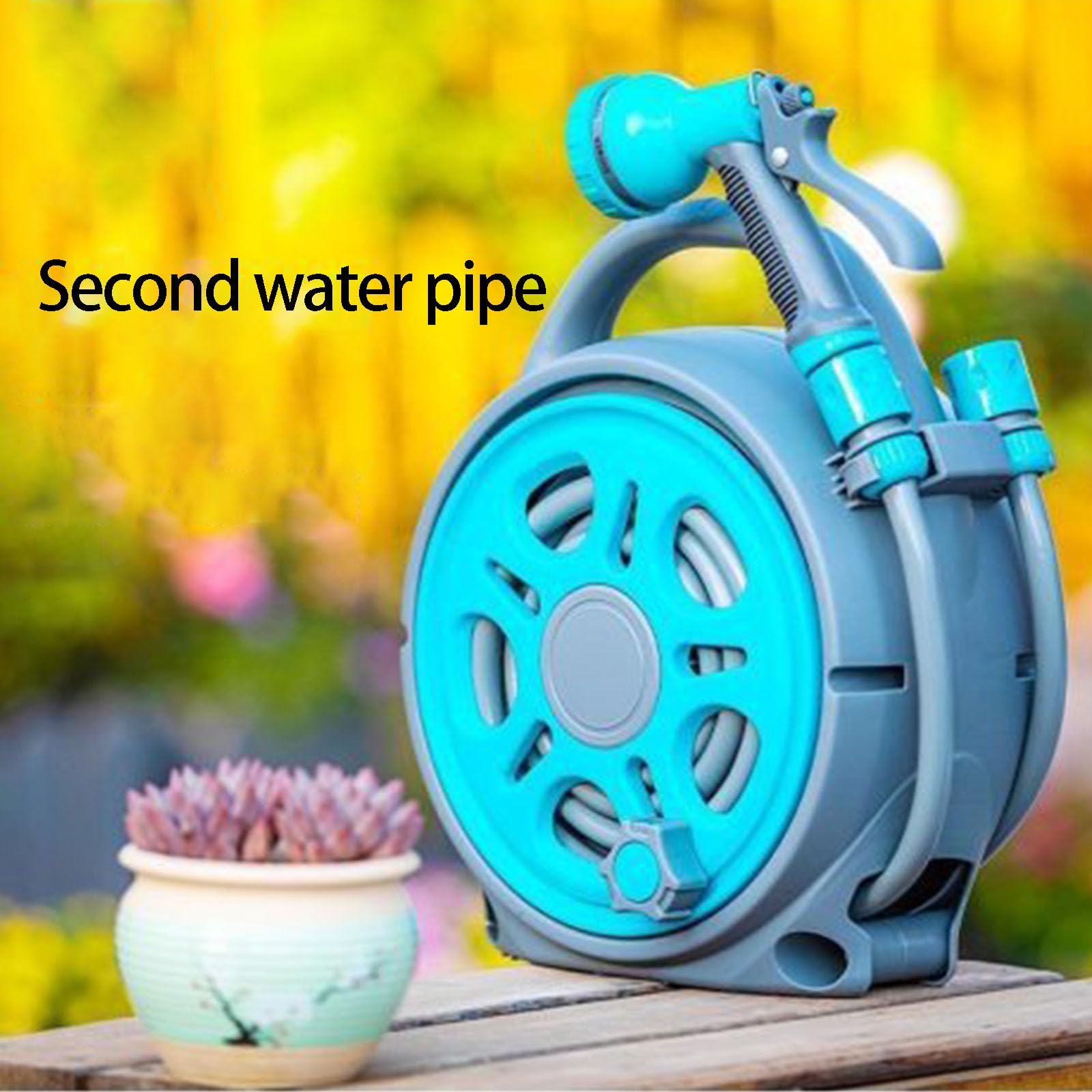 Robusto tubo dell'acqua lungo 12 m, largo 14 mm, ideale per esterni e irrigazione di fiori per giardinaggio