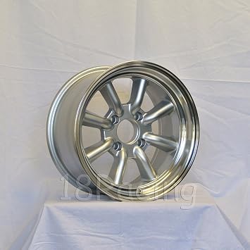 4 Pcs Rota Rkr Wheels 15x8 Pcd:4x114.3 Offset: 0 Hb:73 Silver With Polish Lip
