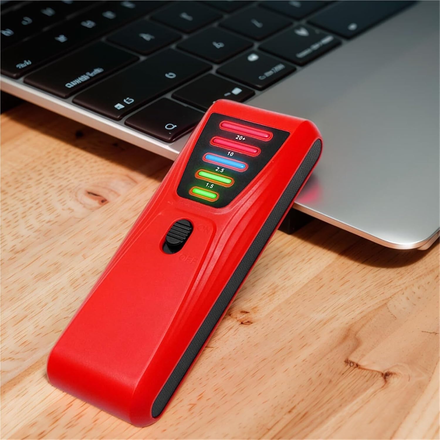 EMF Detector, EMF Meter Electrical Radiation Tester Battery Powered Handheld Digital Detector High Accuracy for Industrial Construction,emf Reader(Green)