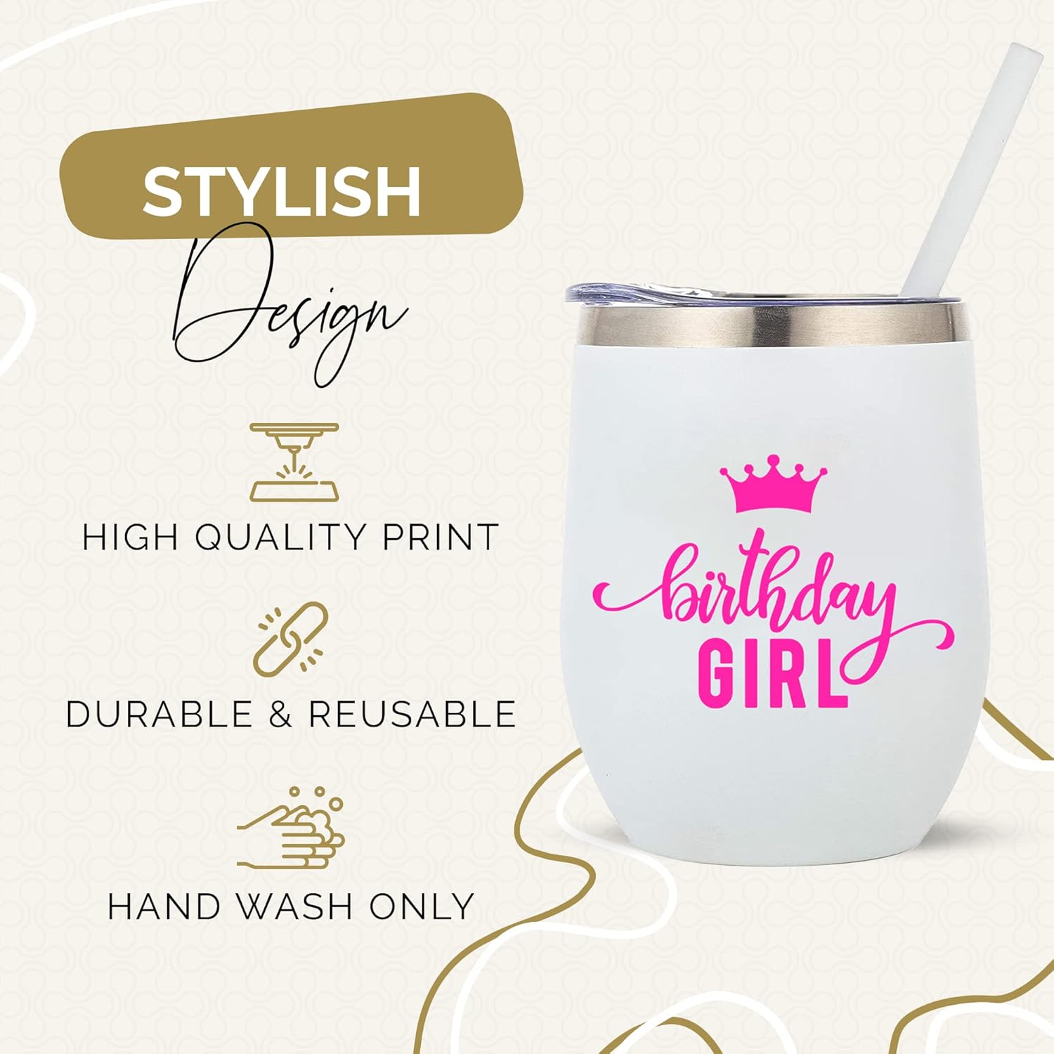 Celebrate in Style: Your Dream Party Shop Birthday Girl Insulated Wine Tumbler Review