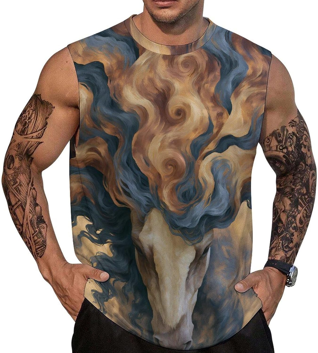 Horse Gods Men's Sleeveless Shirt Small