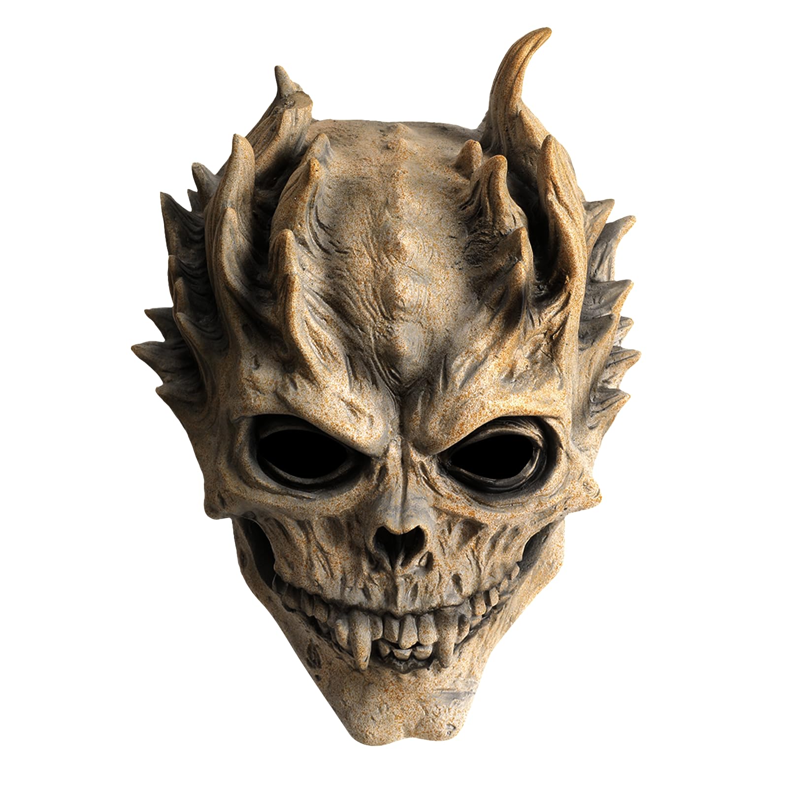 Pigmiss Demon Skull Mask Halloween Skeleton Mask Scary Devil Ghost Masks Adults Full Head Latex Party Cosplay Costume Props