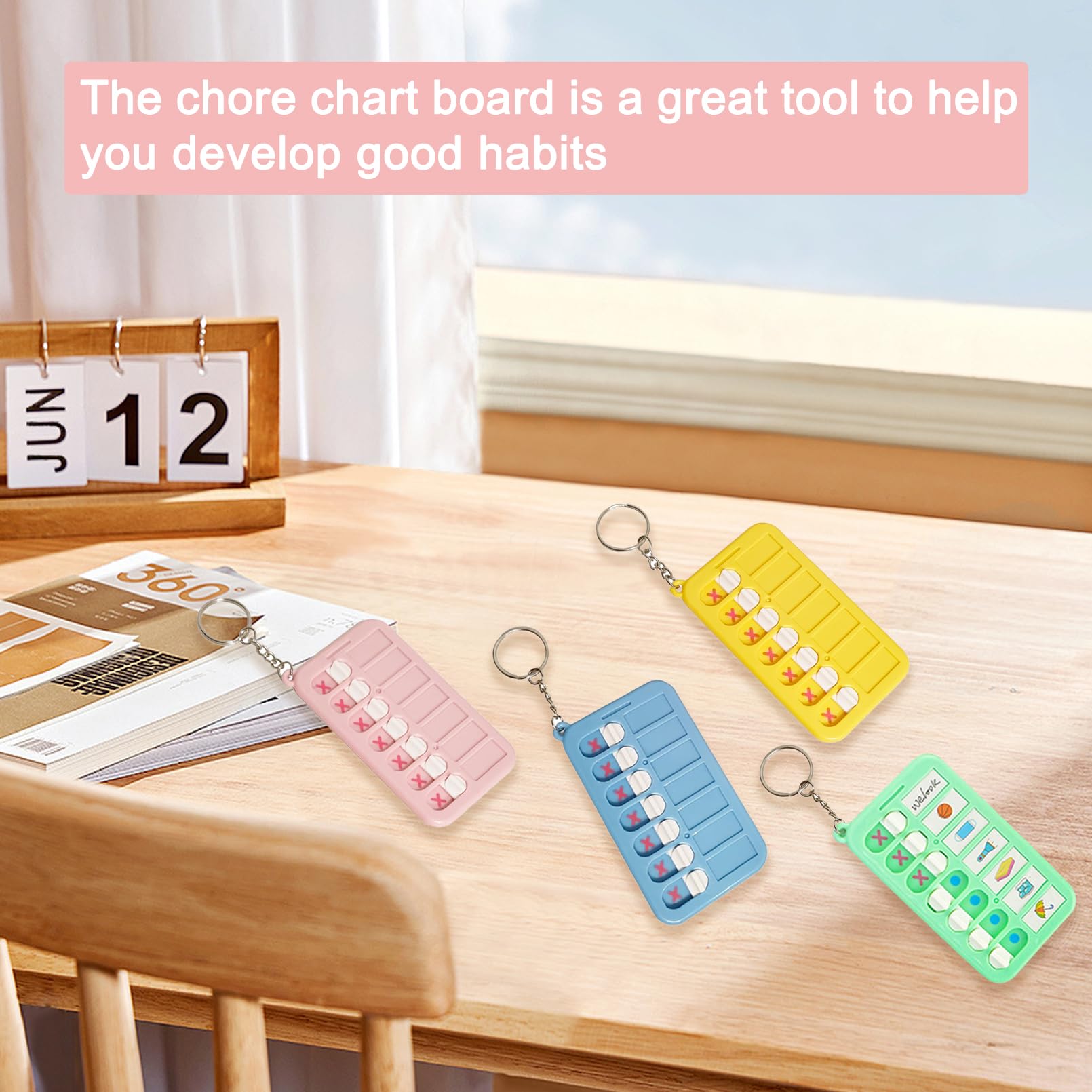 To Do List Para Rutinas Diarias de Niños Planificador Desmontable y Reutilizable Habit Tracker Organizador de Tareas Eficiente y Práctico Para Mejorar La Productividad y Gestión Del Tiempo 4Pcs