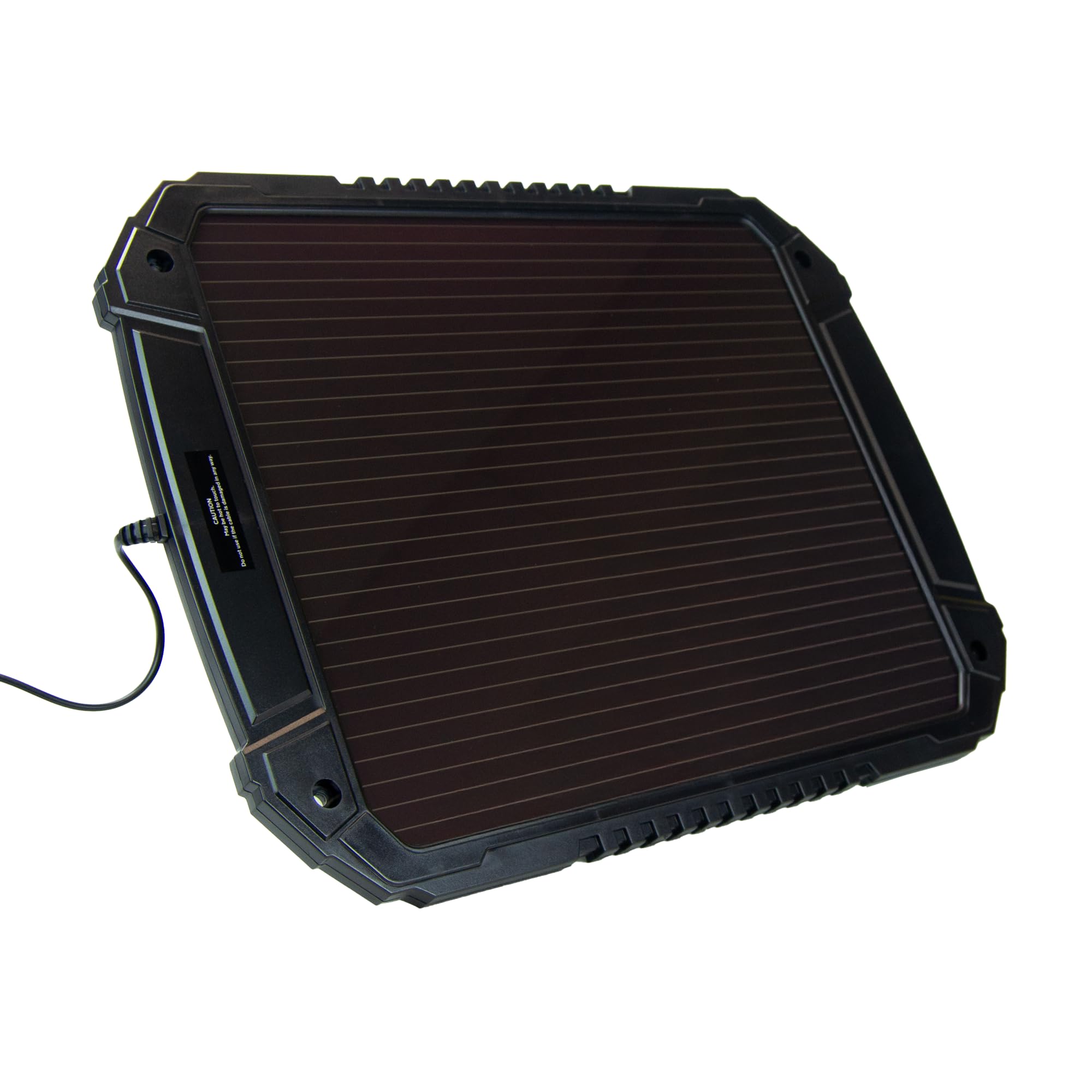 AA12 V Car Solar Battery Trickle Charger, AA1432 - for Vehicles and Caravans - Battery Connectors Included, Solar 4.8W, Black