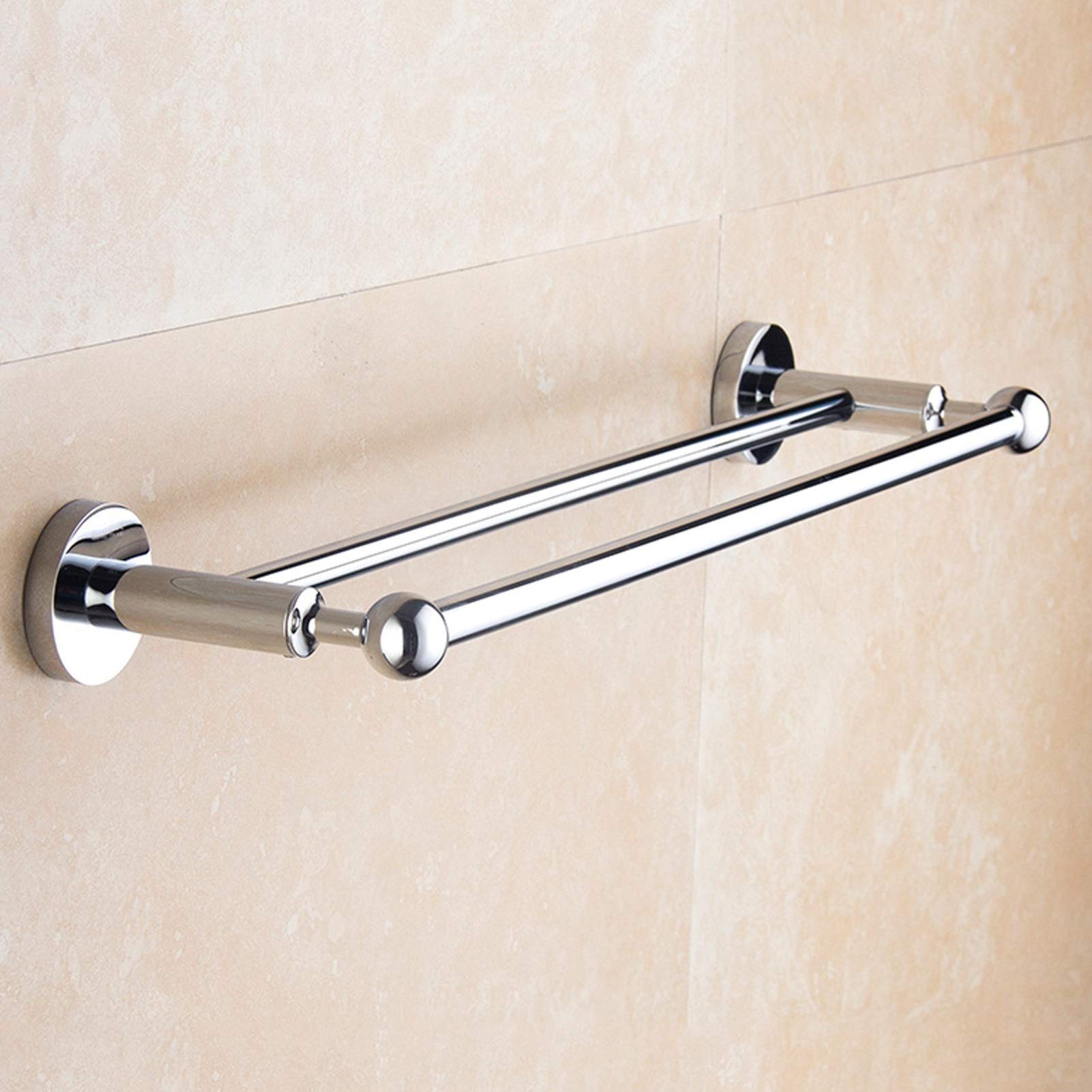 Montado en la Pared toallero de baño o la Cocina, Toalla SUS304 Acero Inoxidable Acabado Cepillado Barra Doble Soporte de la Varilla, 30cm-100cm (15 tamaños Opcional) (Size : 95cm)
