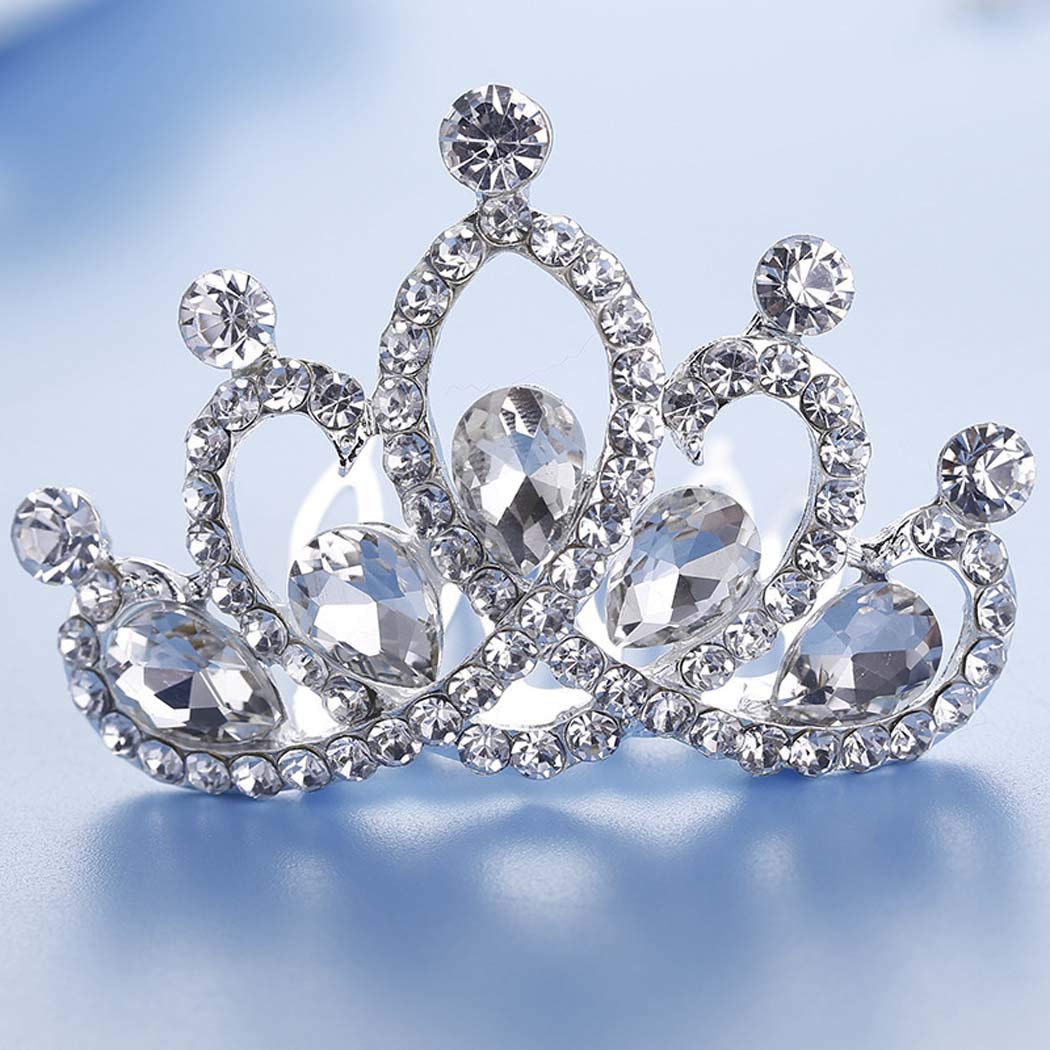 Jakawin Crystal Wedding Hair Comb Flower Girl Headpiece