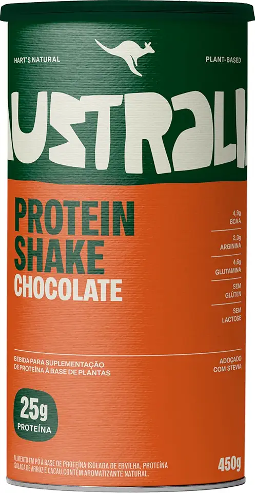 Hart's Natural Protein Chocolat 450g, 25g de Proteína Vegana por Porção, Sabor Chocolate, Zero Açúcar, Sem Glúten e Sem Lactose