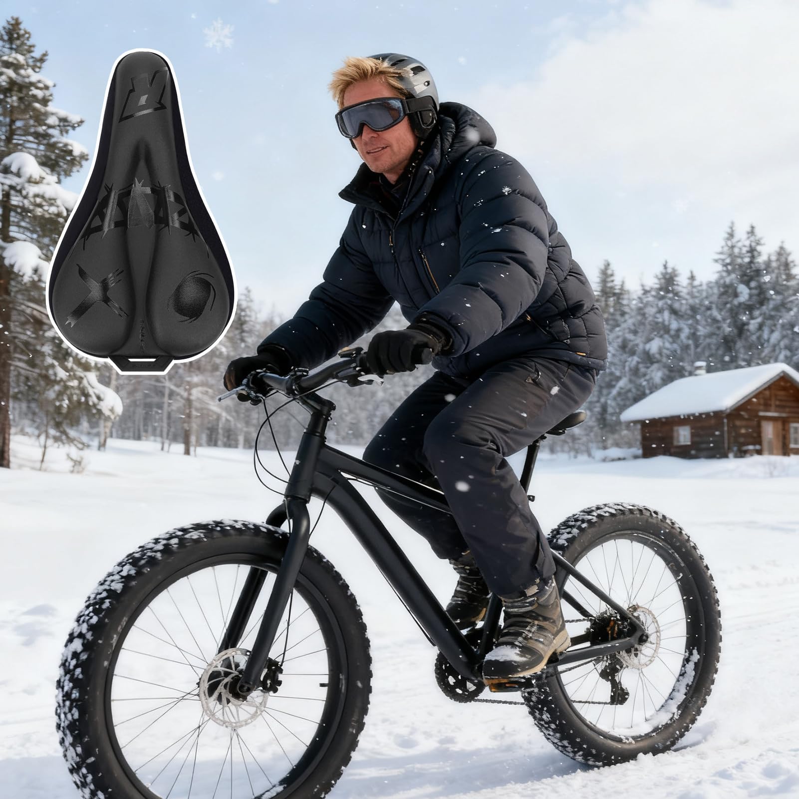 Amazon.co.jp: 自転車用サドルカバー | 防水メモリーフォーム - サドル