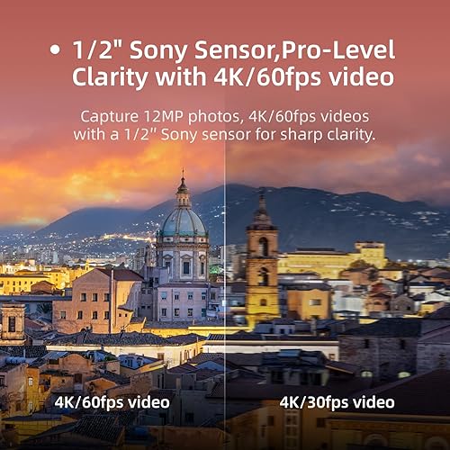 Miniatura 2 de Skyrover Mini dron S1 con cámara de video 4K/60fps, estabilización de cardán de 3 ejes, transmisión de video de 39,000 pies, tiempo de vuelo de 40