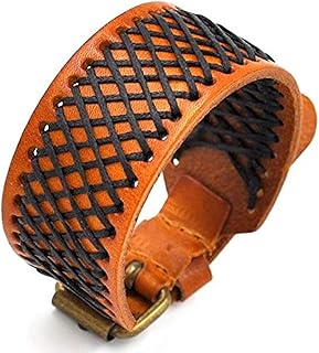 JewelOra MSH-1002R Unisex Jewelry Havan Leather Bracelet