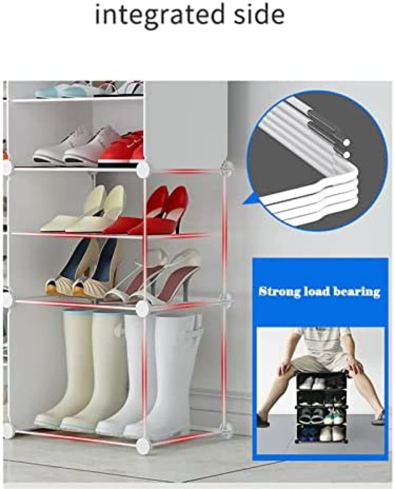 Zapateros Pasillo Plástico Delgado, Gabinete De Almacenamiento De Zapatos Mampara Extraíble, Zapatero Organizador De Almacenamiento Puerta De Casa Simple Interior,B