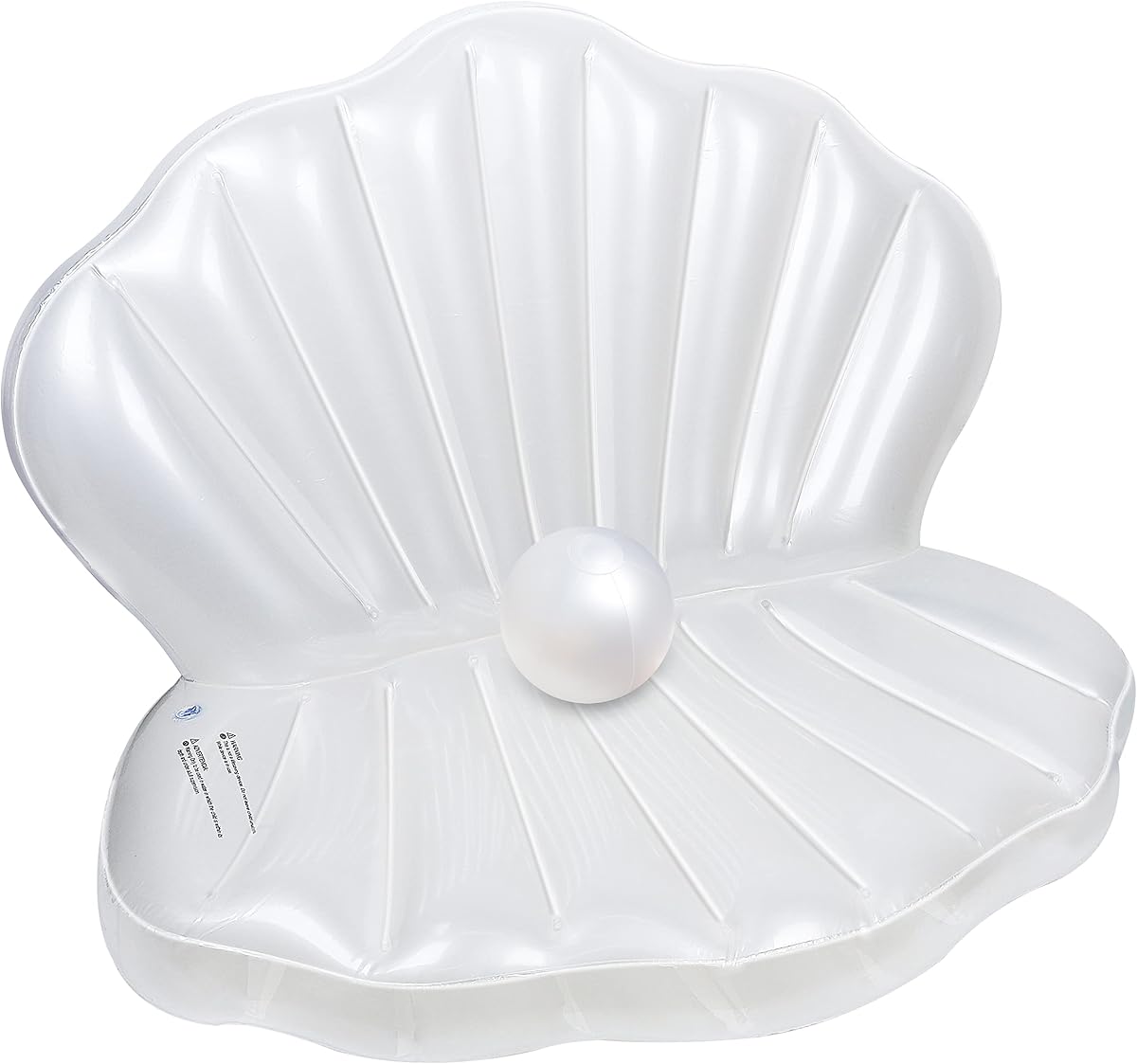 Zcaukya Inflatable Seashell Pool Float, Giant Clam | Air-Filled Toys with Pearl Ball, Kids Birthday Party, Swimming Pool Summer Beach Party, Mermaid Ocean Theme Party Decor