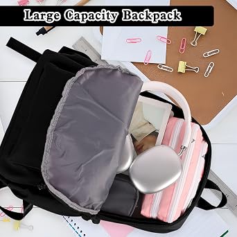 School Backpack Women Lightweight School Bag Laptop Backpack Casual Daypack for Teenager Girls for School Travel