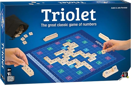 Triolet - Board Game, Brain Game, Wooden Pieces