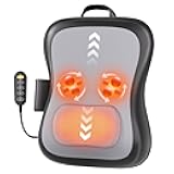 Zorynae Shiatsu Back and Neck Massager for Pain Relief Deep Tissue, Up and Down Rolling Back Massager with Heat, 3D Kneading Massage for Office Home Car, Birthday Gifts for Women Men Mom Dad